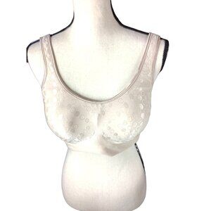 Bali Sports Bra * XL* Taupe  * Nylon spandex *Sissy *EUC